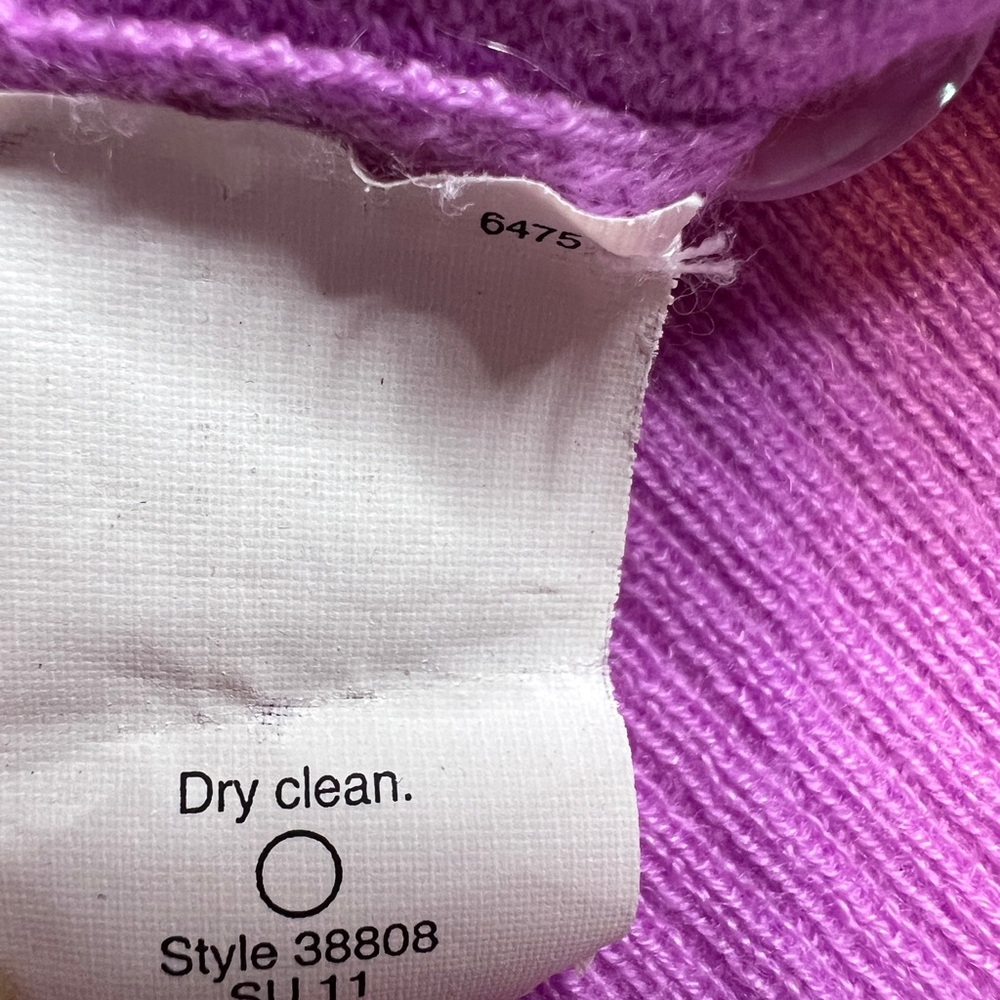 J.Crew Purple Short Sleeve Cashmere Sweater – Button Front - Picture 8 of 12